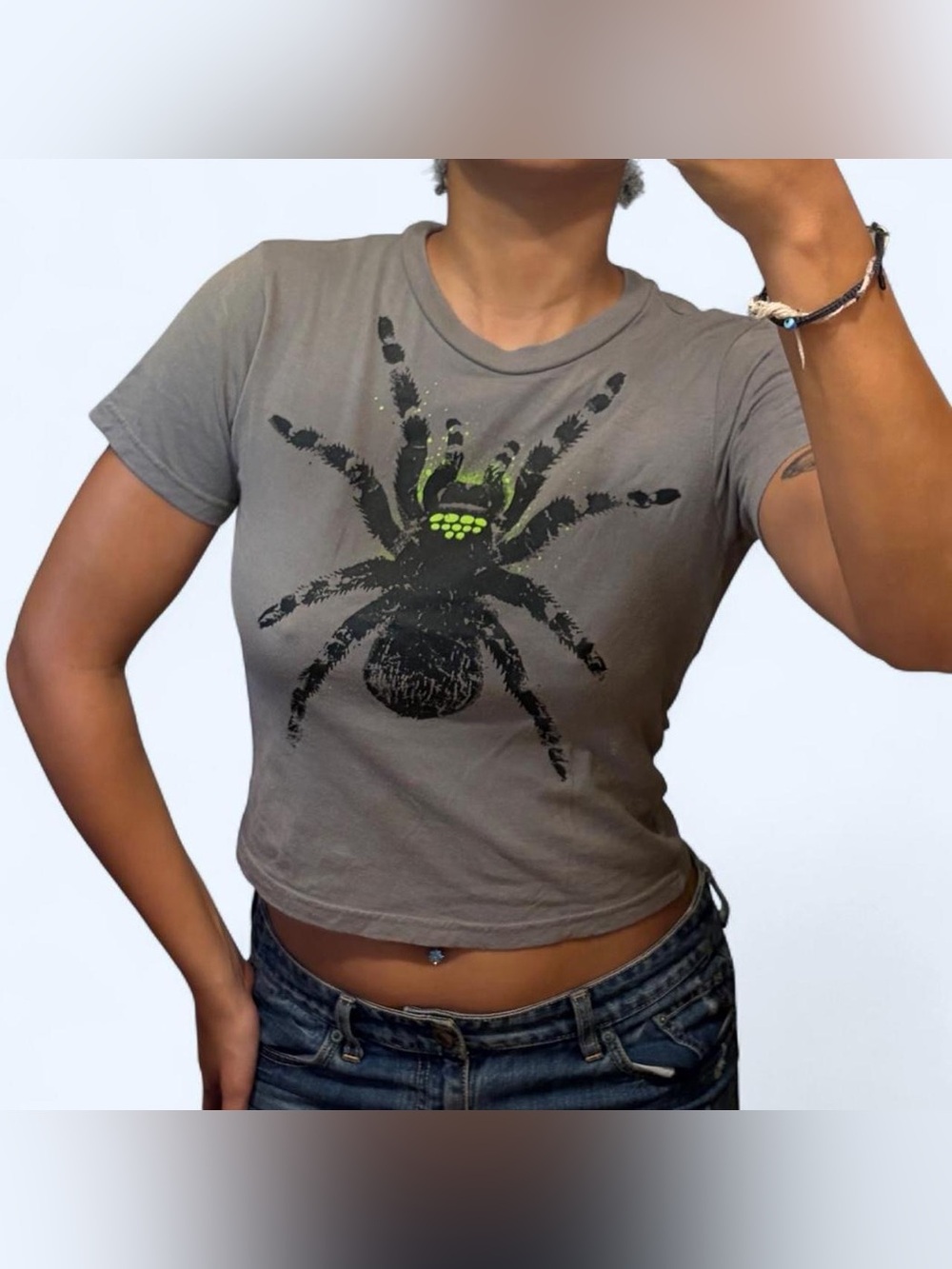 Grunge Grey Spider Baby Tee!
